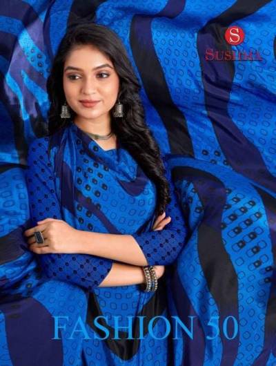 FASHION 50 BY SUSHMA CRAPE SAREE WHOLESALER IN INDIA